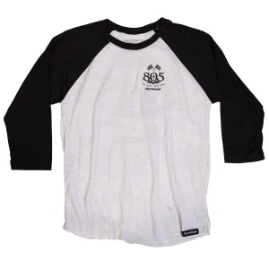 805 Women's Mantra Raglan - Black/White