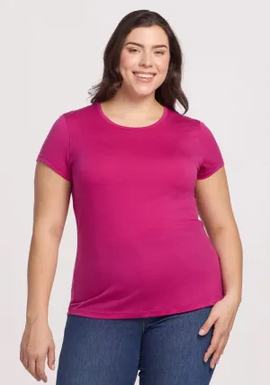 Addie Short Sleeve Crew - Berry Punch