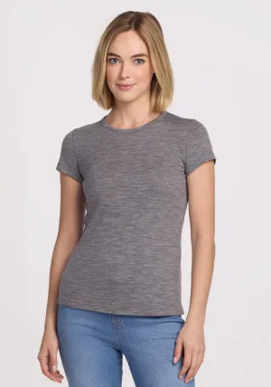 Addie Short Sleeve Crew - Graphite Heather
