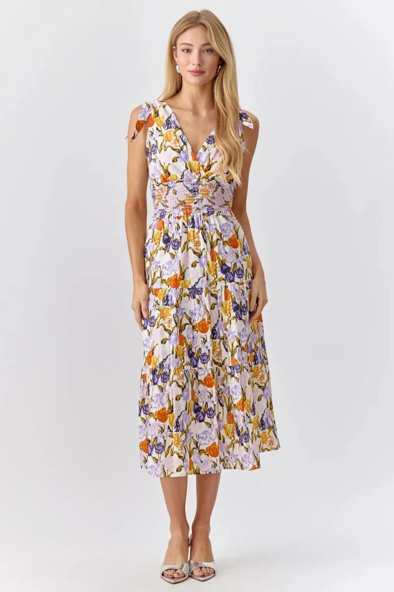 Adelyn Rae - Pami Shoulder Tie Dress