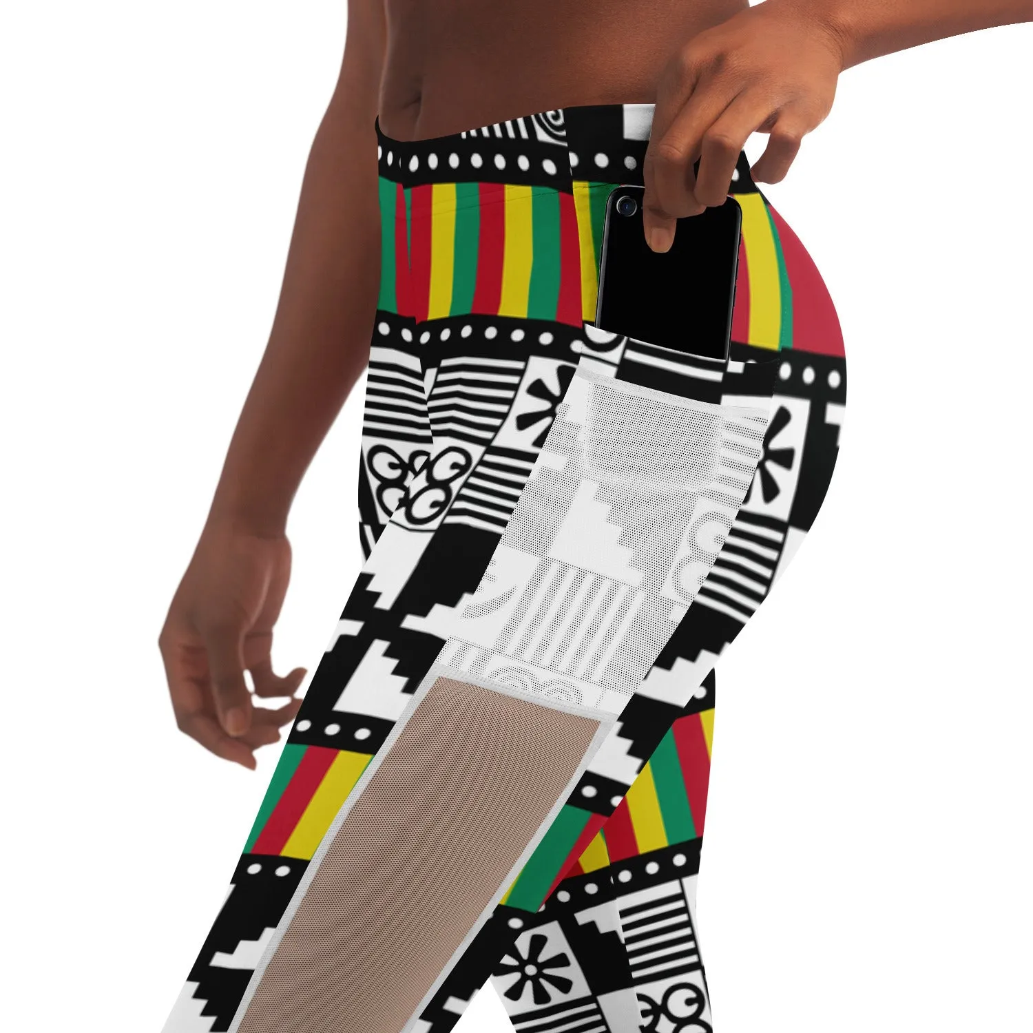 Adinkra Mesh Legging