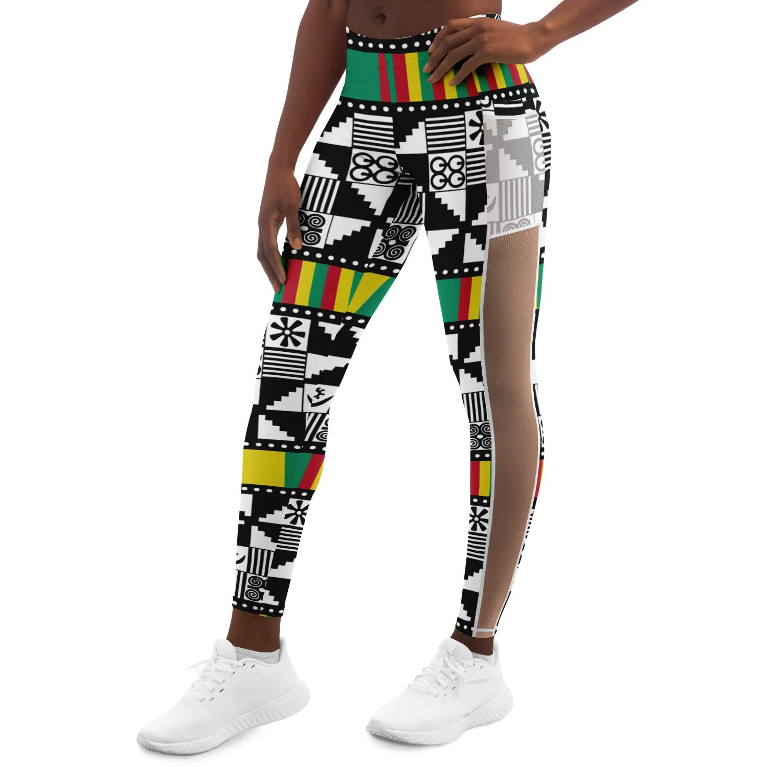 Adinkra Mesh Legging
