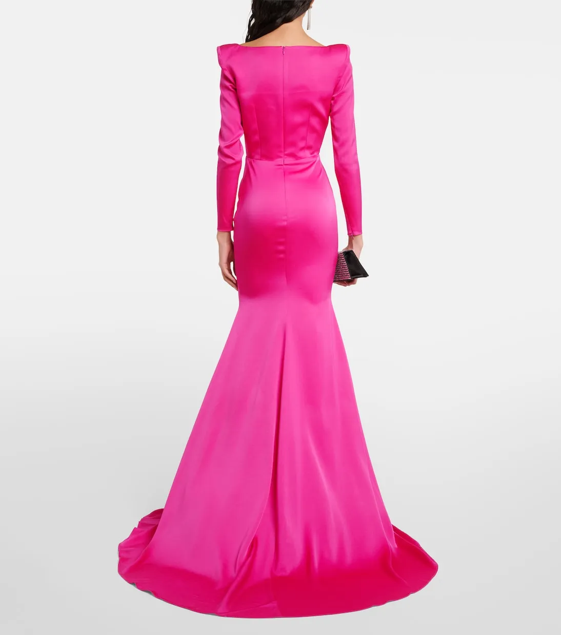 Alex Perry satin dress, pink