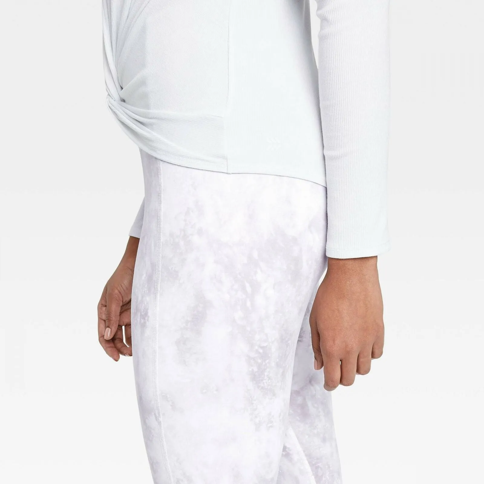 All In Motion Women's Long Sleeve Twist-Front Active T-Shirt