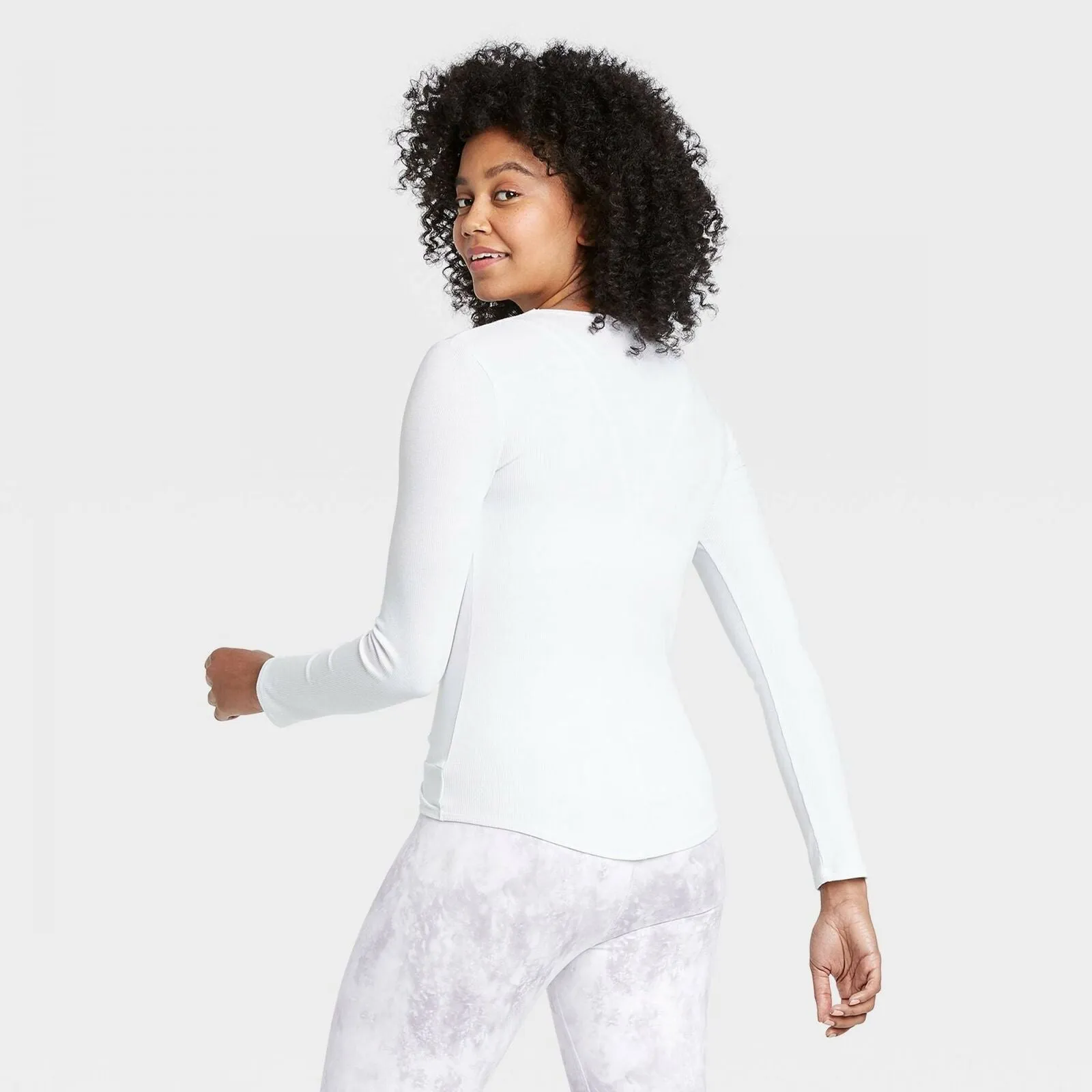 All In Motion Women's Long Sleeve Twist-Front Active T-Shirt