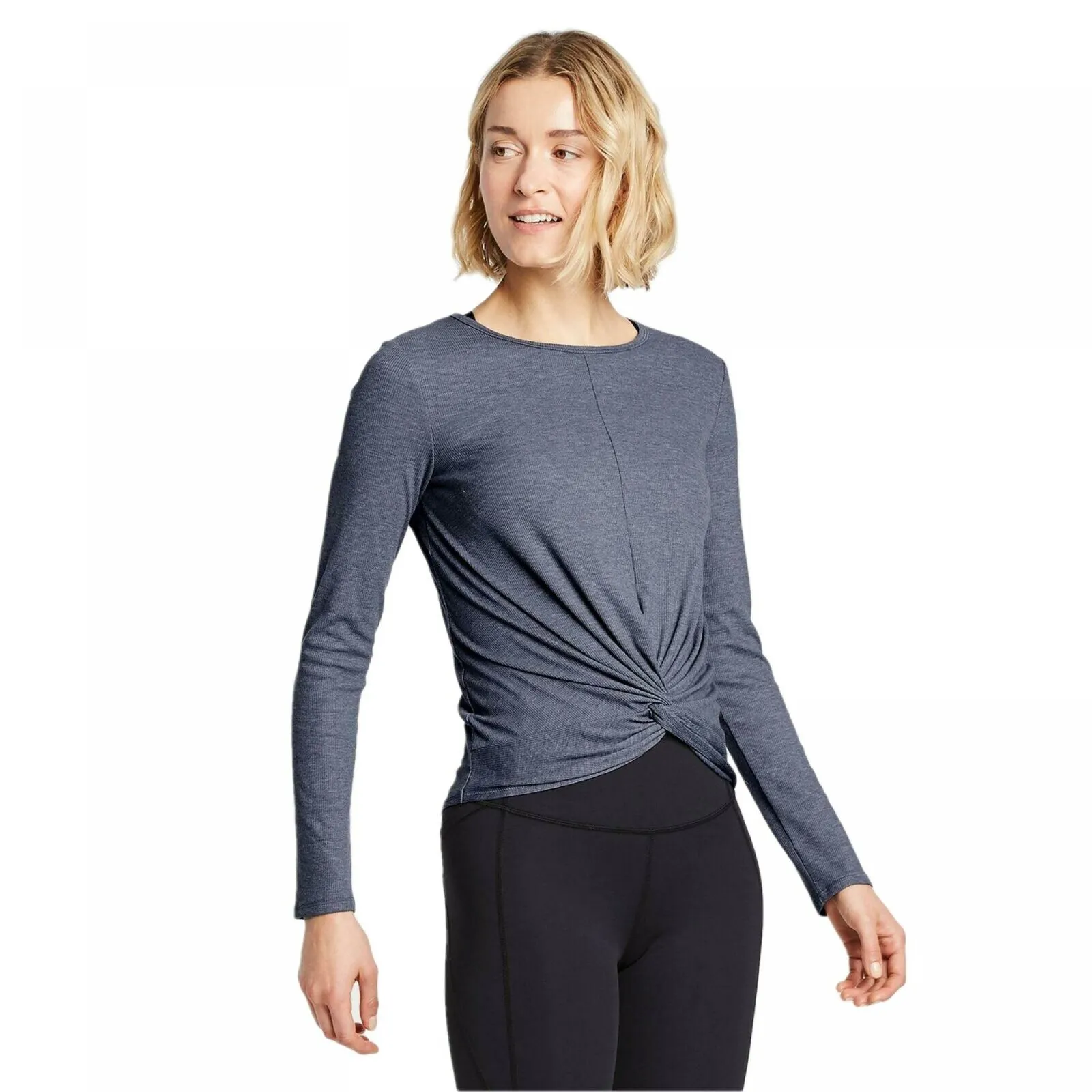 All In Motion Women's Long Sleeve Twist-Front T-Shirt