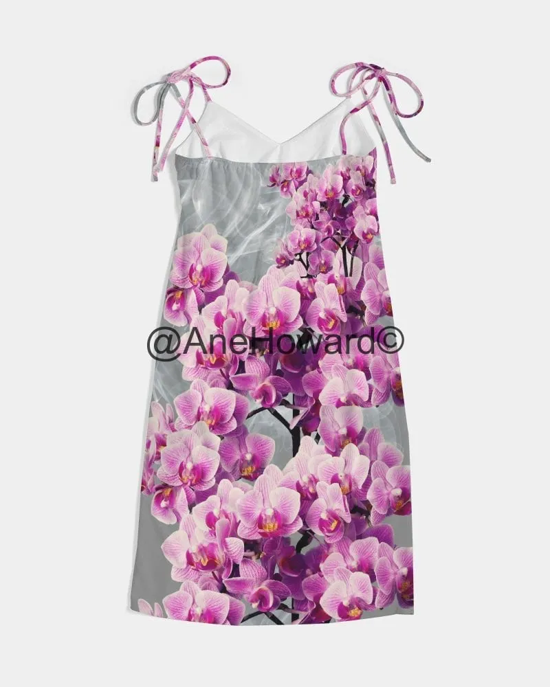 Aloha Smoke Women's Tie Strap Split Dress