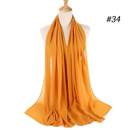Amazing Premium quality Women's Heavy Chiffon Hijab Scarf