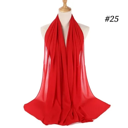 Amazing Premium quality Women's Heavy Chiffon Hijab Scarf