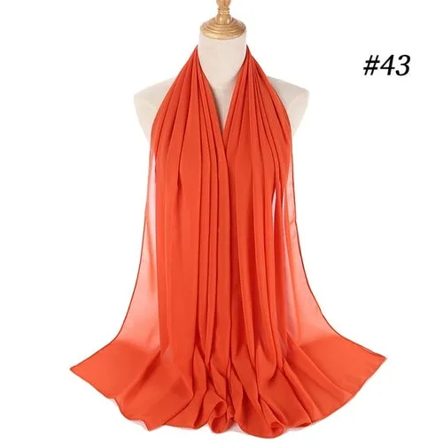 Amazing Premium quality Women's Heavy Chiffon Hijab Scarf