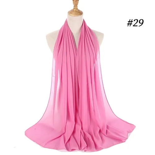Amazing Premium quality Women's Heavy Chiffon Hijab Scarf