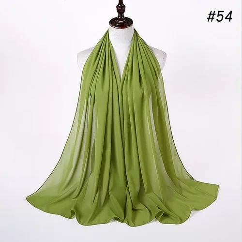 Amazing Premium quality Women's Heavy Chiffon Hijab Scarf