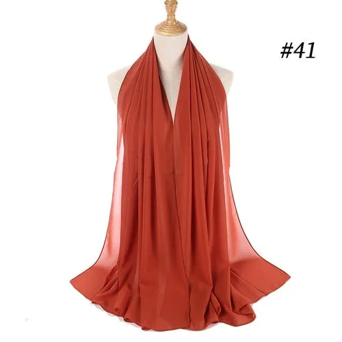 Amazing Premium quality Women's Heavy Chiffon Hijab Scarf