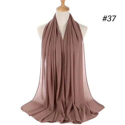 Amazing Premium quality Women's Heavy Chiffon Hijab Scarf