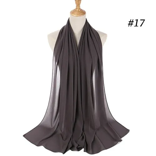 Amazing Premium quality Women's Heavy Chiffon Hijab Scarf