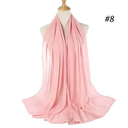 Amazing Premium quality Women's Heavy Chiffon Hijab Scarf