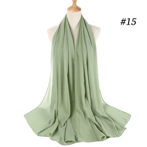 Amazing Premium quality Women's Heavy Chiffon Hijab Scarf