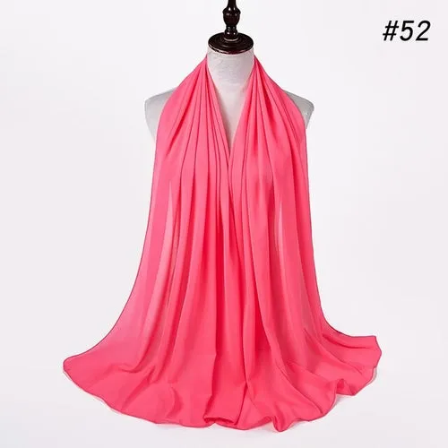 Amazing Premium quality Women's Heavy Chiffon Hijab Scarf