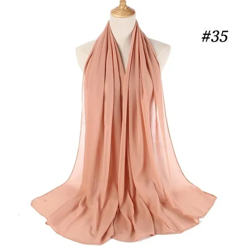 Amazing Premium quality Women's Heavy Chiffon Hijab Scarf