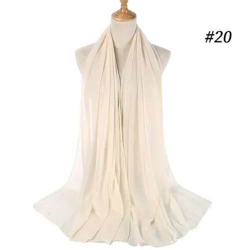 Amazing Premium quality Women's Heavy Chiffon Hijab Scarf