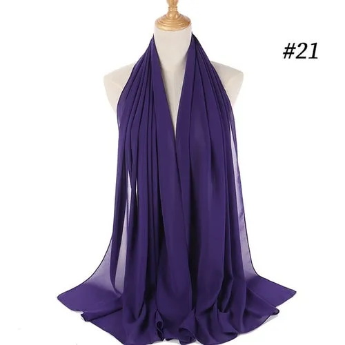 Amazing Premium quality Women's Heavy Chiffon Hijab Scarf