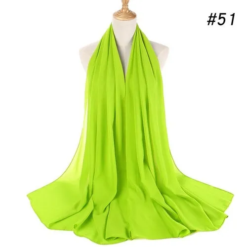 Amazing Premium quality Women's Heavy Chiffon Hijab Scarf