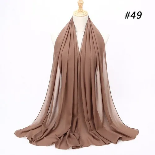 Amazing Premium quality Women's Heavy Chiffon Hijab Scarf