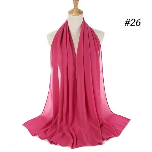Amazing Premium quality Women's Heavy Chiffon Hijab Scarf