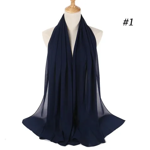Amazing Premium quality Women's Heavy Chiffon Hijab Scarf