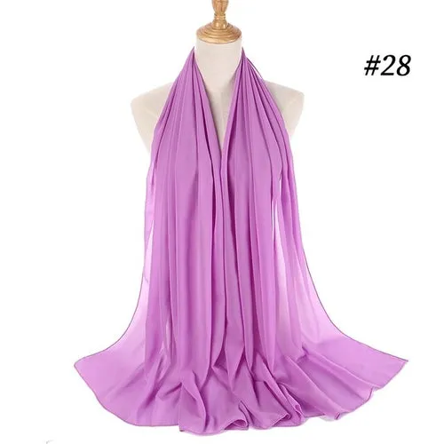 Amazing Premium quality Women's Heavy Chiffon Hijab Scarf