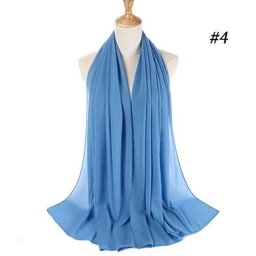 Amazing Premium quality Women's Heavy Chiffon Hijab Scarf