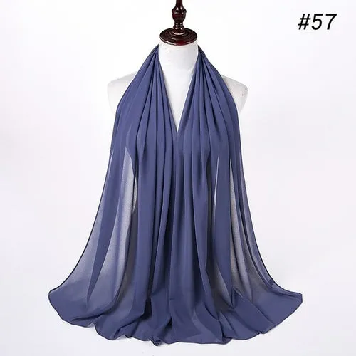 Amazing Premium quality Women's Heavy Chiffon Hijab Scarf