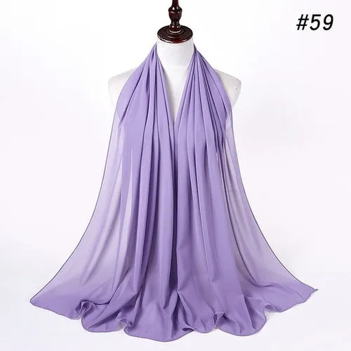 Amazing Premium quality Women's Heavy Chiffon Hijab Scarf