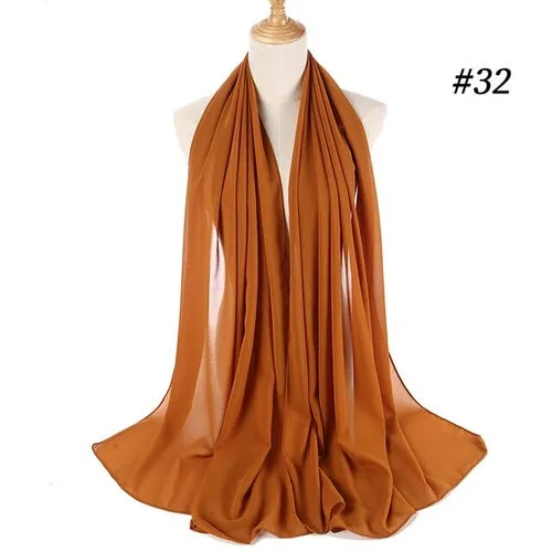 Amazing Premium quality Women's Heavy Chiffon Hijab Scarf