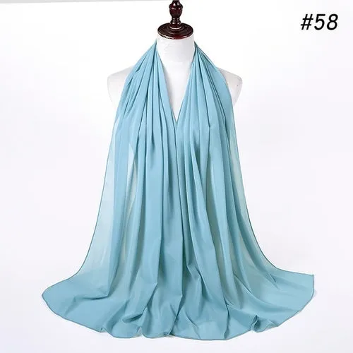 Amazing Premium quality Women's Heavy Chiffon Hijab Scarf