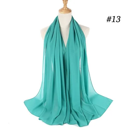Amazing Premium quality Women's Heavy Chiffon Hijab Scarf