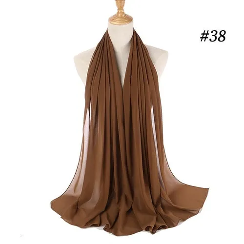 Amazing Premium quality Women's Heavy Chiffon Hijab Scarf