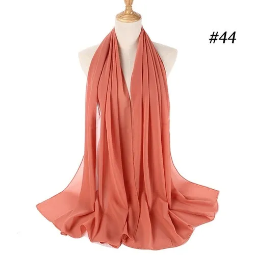 Amazing Premium quality Women's Heavy Chiffon Hijab Scarf