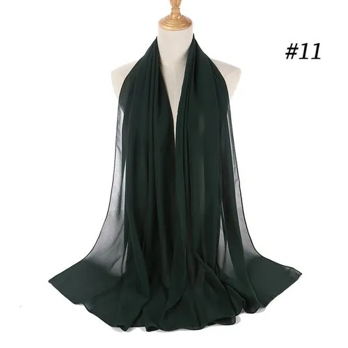 Amazing Premium quality Women's Heavy Chiffon Hijab Scarf