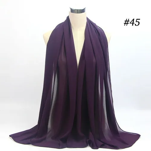 Amazing Premium quality Women's Heavy Chiffon Hijab Scarf