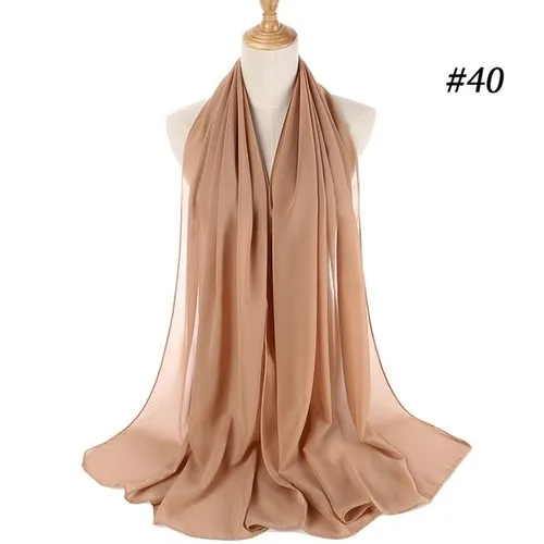 Amazing Premium quality Women's Heavy Chiffon Hijab Scarf