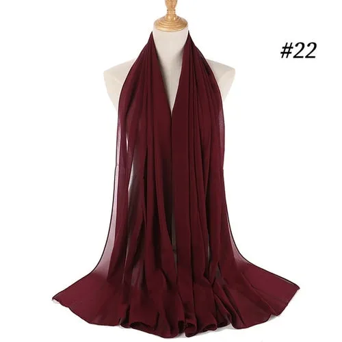 Amazing Premium quality Women's Heavy Chiffon Hijab Scarf