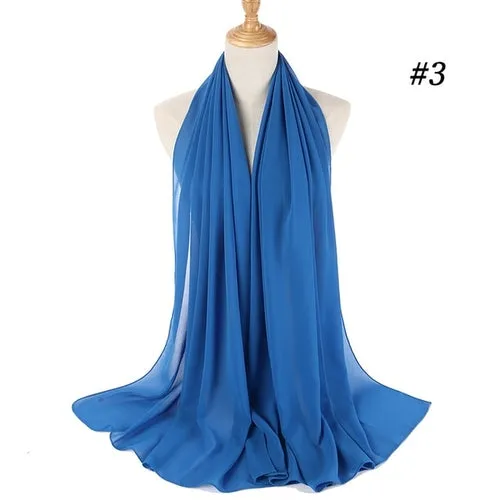 Amazing Premium quality Women's Heavy Chiffon Hijab Scarf