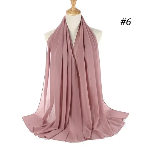 Amazing Premium quality Women's Heavy Chiffon Hijab Scarf
