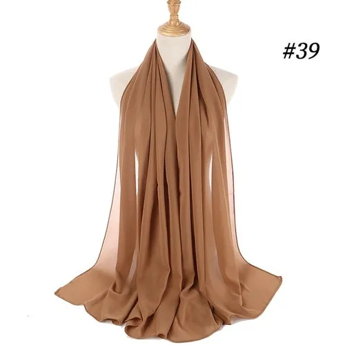 Amazing Premium quality Women's Heavy Chiffon Hijab Scarf