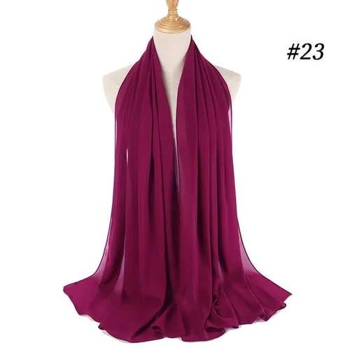 Amazing Premium quality Women's Heavy Chiffon Hijab Scarf