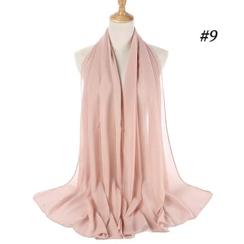 Amazing Premium quality Women's Heavy Chiffon Hijab Scarf