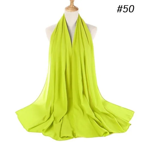 Amazing Premium quality Women's Heavy Chiffon Hijab Scarf
