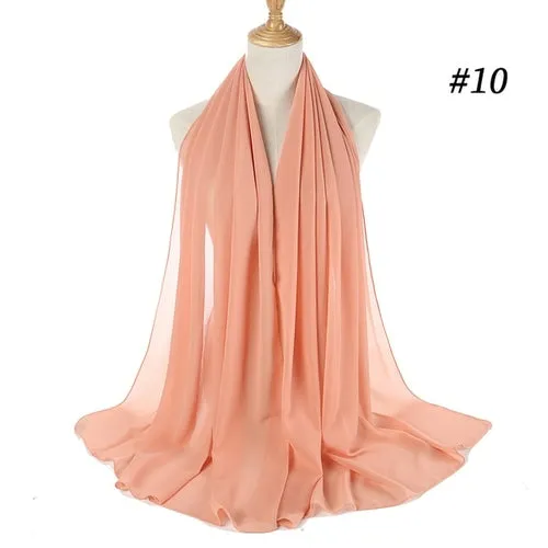 Amazing Premium quality Women's Heavy Chiffon Hijab Scarf
