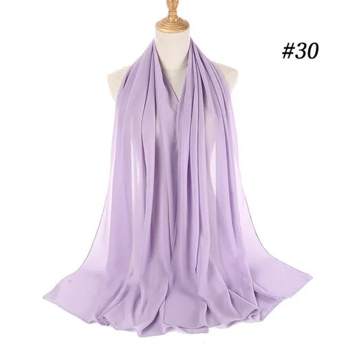 Amazing Premium quality Women's Heavy Chiffon Hijab Scarf